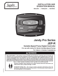 JEP-R Variable-Speed Pump Digital Controller