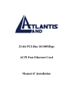 32-bit PCI-Bus 10/100Mbps ACPI Fast Ethernet Card - Atlantis-Land