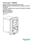 PowerLogic ION8650 switchboard meter installation guide