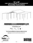 10` x 20` Assembly Instructions