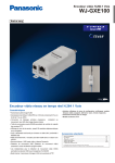 WJ-GXE100 Encodeur vidéo réseau en temps réel H