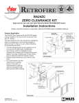 RA24ZC - 4000876-08 RA24ZC Retrofire Zero Clearance Kit