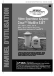 Filtre Épurateur Krystal Clear™ Modèle 636T 220