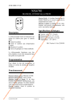 Telecommande nx470i - Notice installation