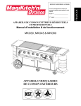 mko30, mko45 & mko60 appareils modulaires de cuisson extérieurs