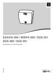 EXAVIA 500 / WISPA 800 / SGS 201 SGS 400 / SGS 501