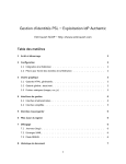 Gestion d`identités PSL – Exploitation IdP Authentic