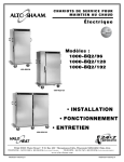 • InstallatIon • FonctIonneMent • entretIen - AltoShaam