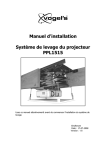 Manuel d`installation Système de levage du projecteur PPL1515