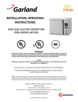 INSTALLATION, OPERATING INSTRUCTIONS