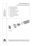 Uteluftstilkobling ø 80/ Outside Air Connection ø 80