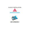 Guide d`installation - Dernières versions de DataEXchanger X