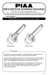 D2R & D2S H.I.D. Installation Instructions