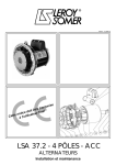 Leroy-Somer Alternateurs LSA 37.2 - Installation