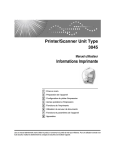 Printer/Scanner Unit Type 3045 Informations Imprimante