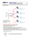 CB M TACd2 Manuel d`installation Boîtier de contrôle