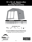 10` x 10` x 8` Shed-in-a-Box® Assembly Instructions