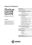 FlexScan S2031W/S2431W Manuel d`installation