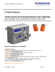 C-Test Crowcon Poste d`essai de fonctionnement et de calibrage