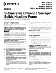 Submersible Effluent & Sewage/ Solids Handling Pump