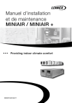 MINIAIR / MINIAIR + Manuel d`installation et de maintenance
