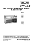 installation & operation manual cheesemelter