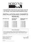 INSTALLATION AND OWNER`S MANUAL