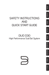 safety instructions and quick start guide duo d30