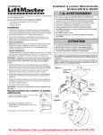 LiftMaster, 380LM, 380LMC, installation la