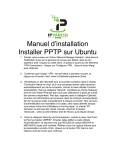 Manuel d`installation Installer PPTP sur Ubuntu