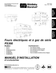 MANUEL D`INSTALLATION Fours électriques et à gaz de série PS300