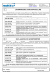 DICHIARAZIONE DI INCORPORAZIONE DECLARATION OF