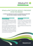 XMediusFAX® ÉDITION SERVICE PROVIDER