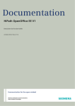 Documentation HiPath OpenOffice EE V1 - SR-TEL