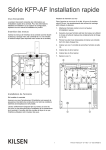 Série KFP-AF Installation rapide