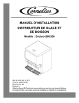 MANUEL D`INSTALLATION DISTRIBUTEUR DE GLACE