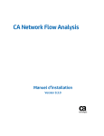 CA Network Flow Analysis - Manuel d`installation