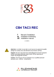 Installatie handleiding CB4 TAC3 REC