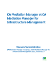 CA Mediation Manager et CA Mediation