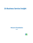 CA Business Service Insight - Manuel d`installation