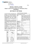 MANUEL D`INSTALLATION SET/TSH2 ET SET/TSHS2