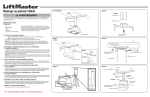 LiftMaster, 195LM, 195LMC, montage au plafond, manuel d`installation