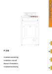 Installationsanleitung Installation manual Manuel d`Installation