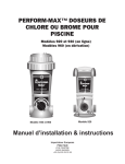 PERFORM-MAX™ DOSEURS DE CHLORE OU BROME POUR