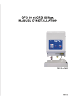 GPS 10 et GPS 10 Maxi MANUEL D`INSTALLATION