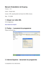 Manuel d`installation de Huaying 1. Cliquer sur cette URL 2. Firefox