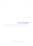 W4 Engine - Manuel d`installation