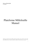 Manuel d`installation et d`utilisation de la plateforme ()