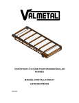 convoyeur à chaîne pour grosses balles rondes manuel d