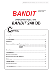 BANDIT 240 DB v206 Manuel d`installation